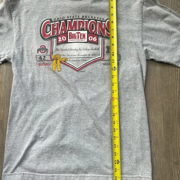 Y2K Men’s Medium Ohio State 2006 Big Ten Champions Long Sleeve T-Shirt - Picture 6 of 7